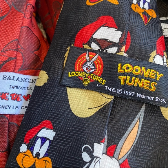 Mickey Mouse Looney Toon Holiday Tie Set One of. Kind Collection Unisex - Picture 9 of 10
